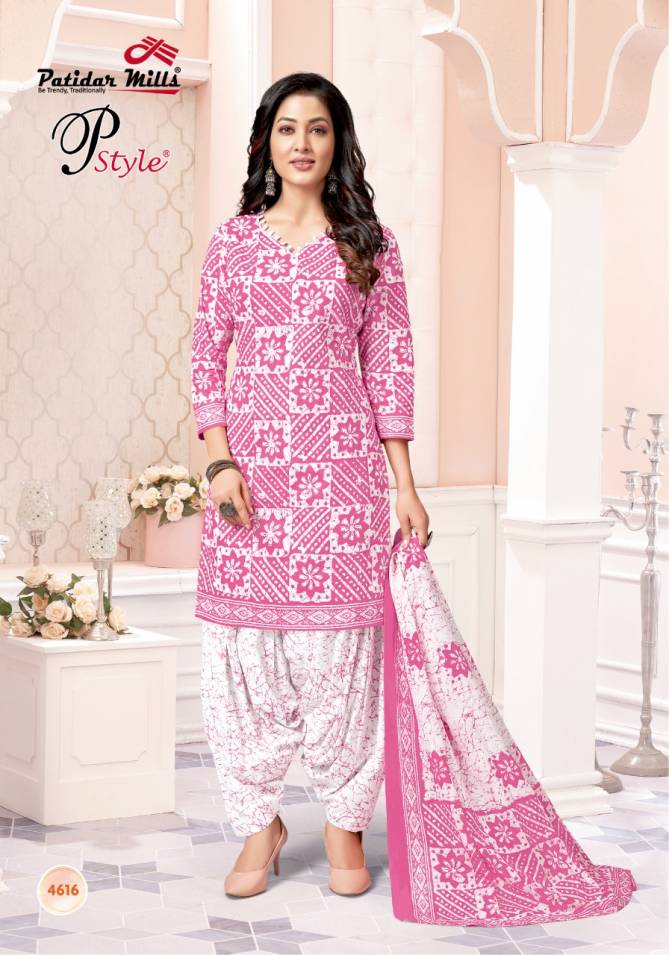 Patidar P Style 46 Cotton Casual Daily Wear Printed Dress Material Collection